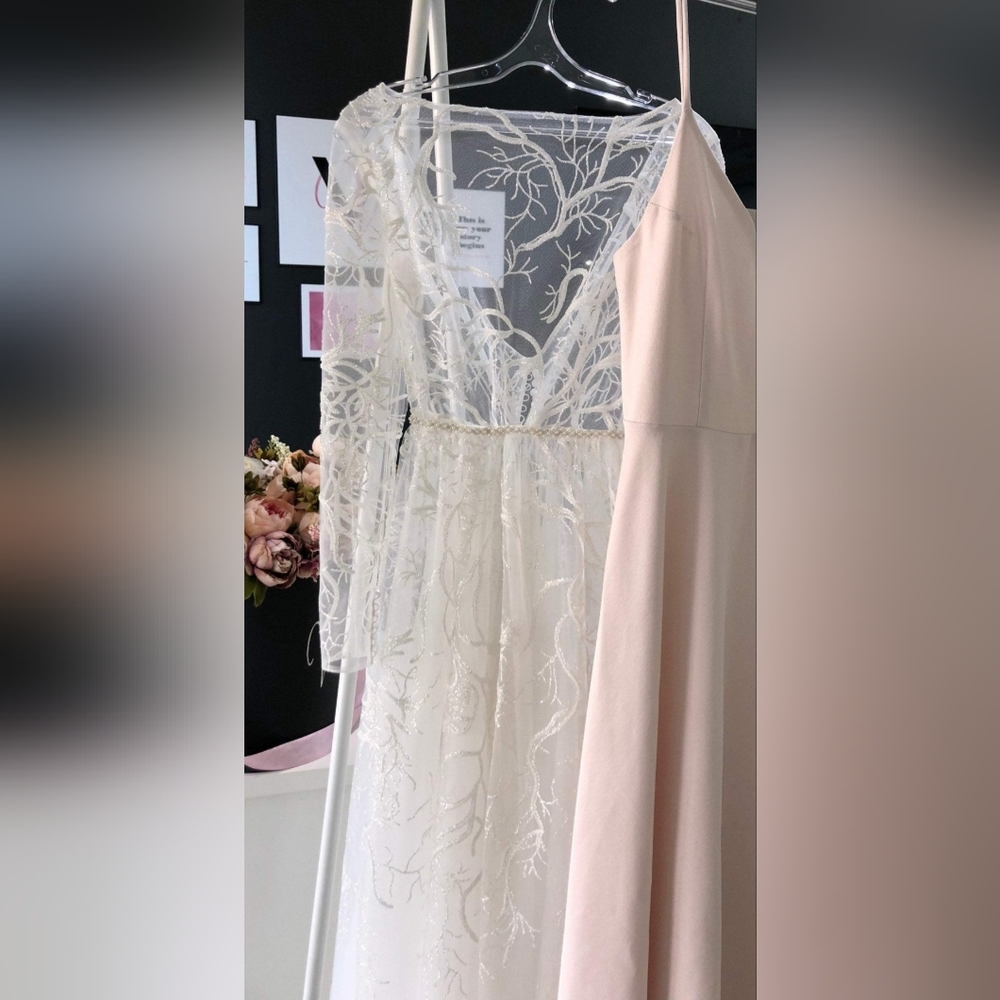 NWT Sz 14 Olivia Bottega Stourin 2 In 1 Ivory Wedding Gown - Picture 11 of 11